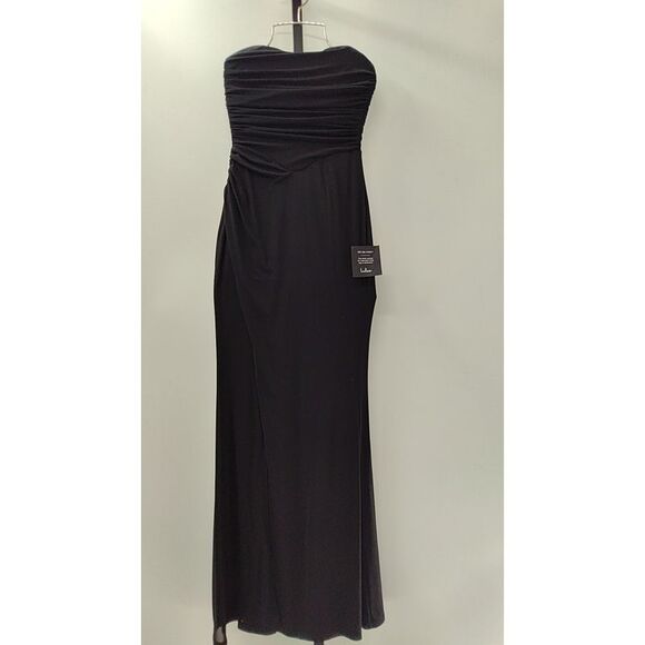 Lulus Dresses & Skirts - Lulu's Black Strapless Ruched Maxi Dress
